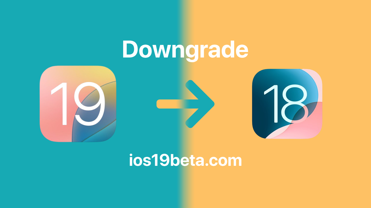 Downgrade ios 19 beta