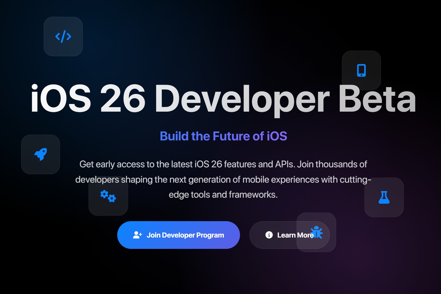 iOS 26 Developer Beta Download